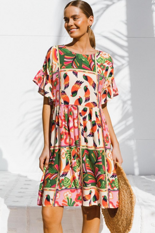 A La Plage Midi Dress - PREORDER