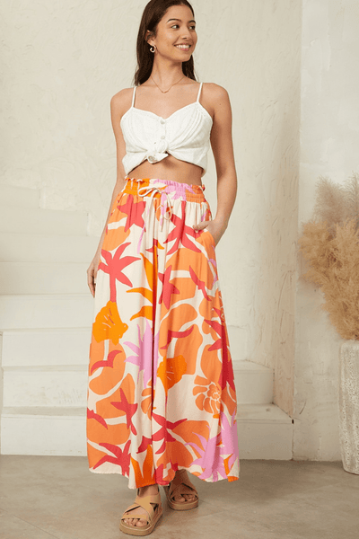 Iris Maxi | Cosmina Wide Leg Pants - Sunshine Splash | Gypsy And Wolf