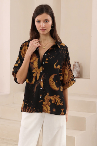 Eloise Blouse - Apricot