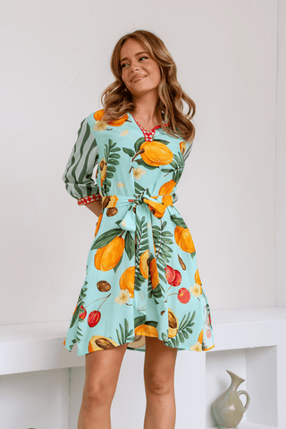 Tropicana Midi Shirt Dress - Fire Floral - PREORDER