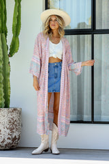 Paradise Kimono - Pink Seashell Floral