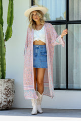 Paradise Kimono - Pink Seashell Floral