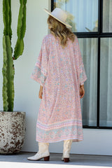 Paradise Kimono - Pink Seashell Floral