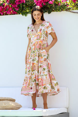 Phoenix & Palm Shoe String Maxi Dress