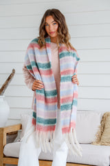 Rosa Fluffy Scarf - Striped