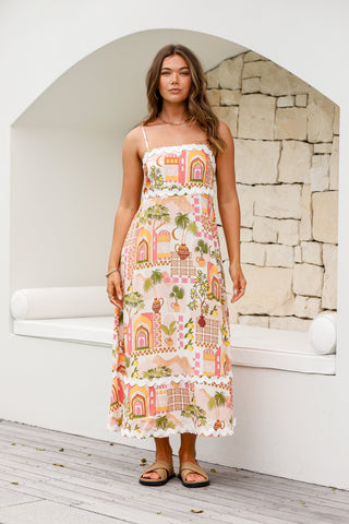 Moroccan Door Midi Dress