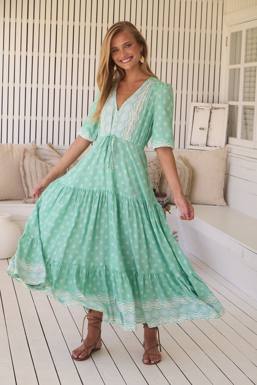 Tessa Maxi Dress - Seafoam