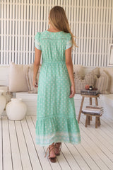 Carmen Maxi Dress - Seafoam