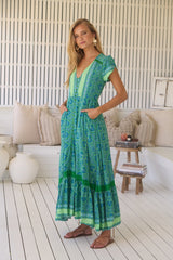 Carmen Maxi Dress - Tranquillity