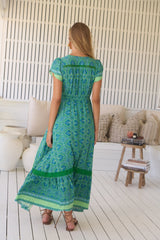 Carmen Maxi Dress - Tranquillity