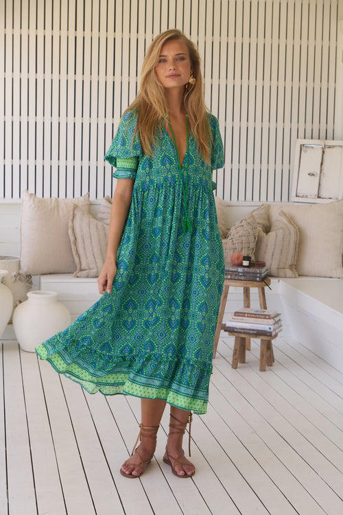 Kora Midi Dress - Tranquillity