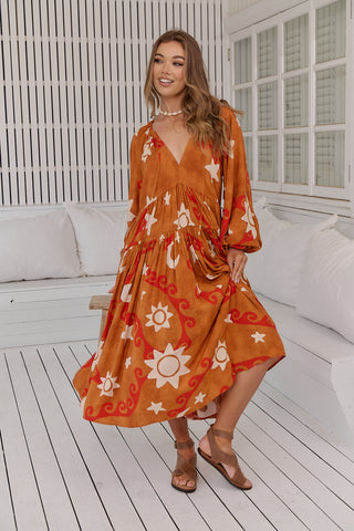 Moroccan Door Midi Dress