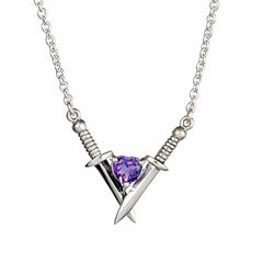 Love Struck Necklace - Amethyst