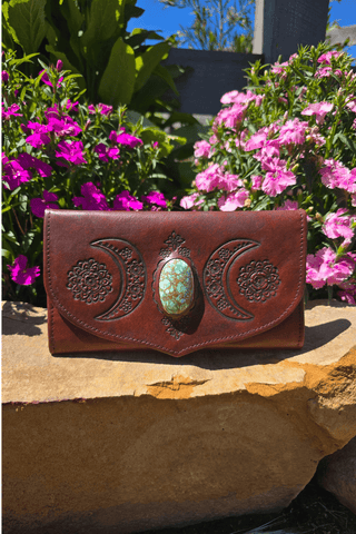 Peacock Mini Wallet - Natural