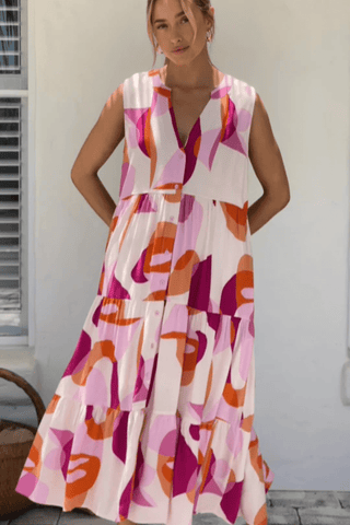 Kefalonia Becca Midi Dress - Kefalonia Patchwork