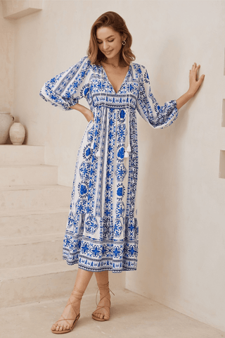 Delphine Maxi Dress - Patchwork