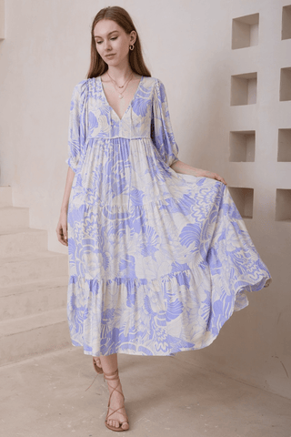 Calista Smock Mini Dress - Rosella